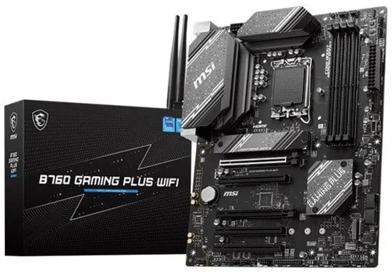 MSI B760 GAMING PLUS WIFI Placa base - Intel B760 - Intel LGA1700 socket - DDR5 RAM - ATX