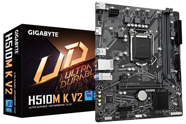GIGABYTE H510M K V2 Placa base - Intel H470 - Intel LGA1200 socket - DDR4 RAM - Micro-ATX