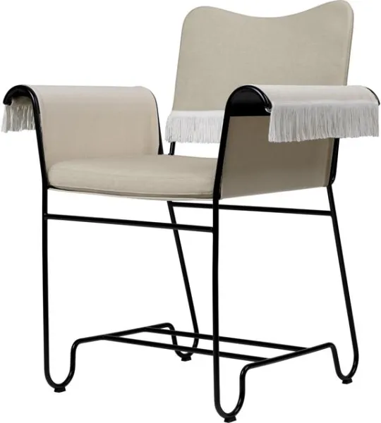 Gubi Tropique Silla de comedor con flecos Negro/Leslie 12