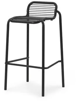 Normann Copenhagen Vig Taburete de Bar H75 cm Negro