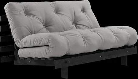 Karup Design Roots Sofá cama con colchón 140x200 746 Gris oscuro/Pino negro
